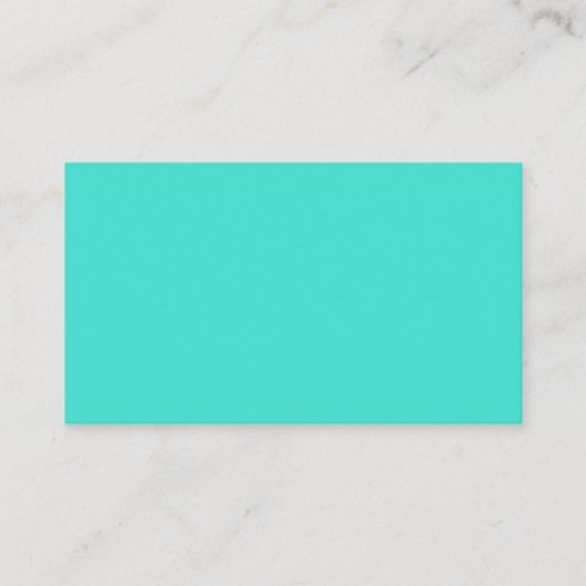 Carte de visite standard Turquoise (Devant)