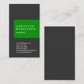 Carte de visite standard vertical tendance (Devant / Derrière)