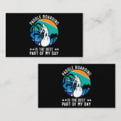 Carte De Visite Standup Paddleboard Paddleboard Surf Eau S (Devant / Derrière)