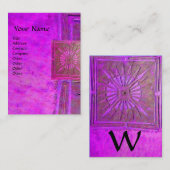 CARTE DE VISITE STAR 2 DU MATIN, MONOGRAM (Devant / Derrière)