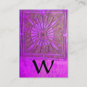 CARTE DE VISITE STAR 2 DU MATIN, MONOGRAM (Dos)