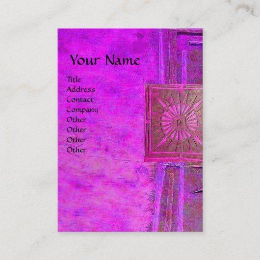 CARTE DE VISITE STAR 2 DU MATIN, MONOGRAM (Devant)