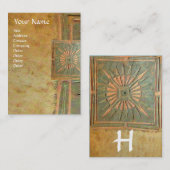 CARTE DE VISITE STAR 2 DU MATIN, MONOGRAM (Devant / Derrière)