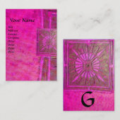 CARTE DE VISITE STAR 2 DU MATIN, MONOGRAM (Devant / Derrière)