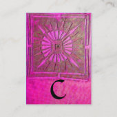 CARTE DE VISITE STAR 2 DU MATIN, MONOGRAM (Dos)