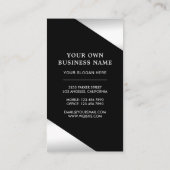 Carte De Visite Star Confetti Parfum Argent Foil Bouteille de parf (Dos)