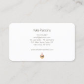 Carte De Visite Star de lune céleste Boho Gold (Dos)