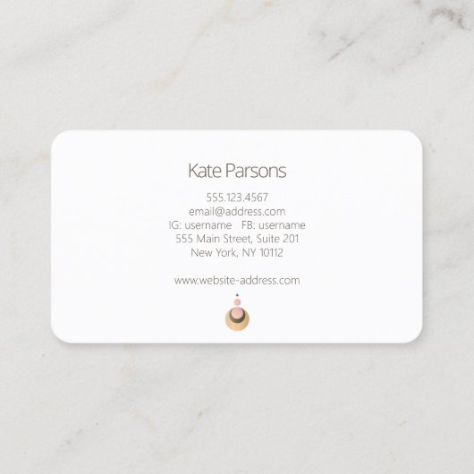 Carte De Visite Star de lune céleste Boho Gold (Dos)