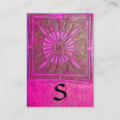 CARTE DE VISITE STAR DU MATIN, MONOGRAM (Dos)