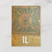 CARTE DE VISITE STAR DU MATIN, MONOGRAM (Dos)