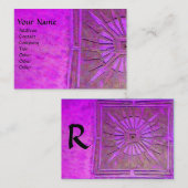 CARTE DE VISITE STAR DU MATIN, MONOGRAM (Devant / Derrière)