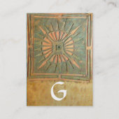 CARTE DE VISITE STAR DU MATIN, MONOGRAM (Dos)