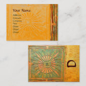 CARTE DE VISITE STAR DU MATIN, MONOGRAM (Devant / Derrière)