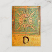 CARTE DE VISITE STAR DU MATIN, MONOGRAM (Dos)