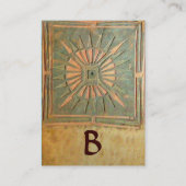 CARTE DE VISITE STAR DU MATIN, MONOGRAM (Dos)