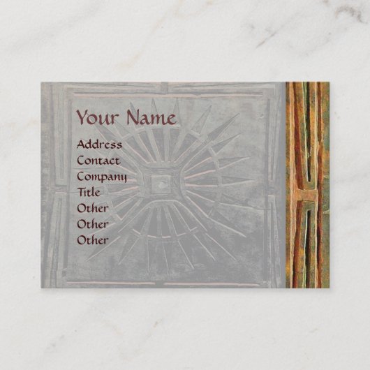 CARTE DE VISITE STAR DU MATIN, MONOGRAM (Devant)