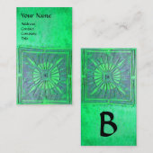 CARTE DE VISITE STAR DU MATIN, MONOGRAM (Devant / Derrière)