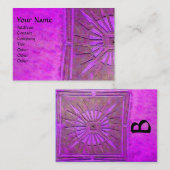 CARTE DE VISITE STAR DU MATIN, MONOGRAM (Devant / Derrière)