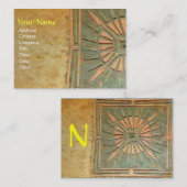 CARTE DE VISITE STAR DU MATIN, MONOGRAM (Devant / Derrière)