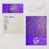 CARTE DE VISITE STAR DU MATIN, MONOGRAM (Devant / Derrière)