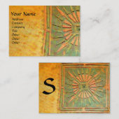 CARTE DE VISITE STAR DU MATIN, MONOGRAM (Devant / Derrière)