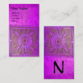 CARTE DE VISITE STAR DU MATIN, MONOGRAM (Devant / Derrière)