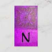 CARTE DE VISITE STAR DU MATIN, MONOGRAM (Dos)