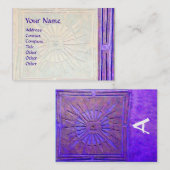 CARTE DE VISITE STAR DU MATIN, MONOGRAM (Devant / Derrière)