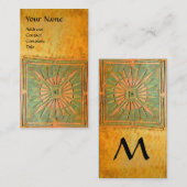 CARTE DE VISITE STAR DU MATIN, MONOGRAM (Devant / Derrière)