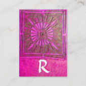 CARTE DE VISITE STAR DU MATIN, MONOGRAM (Dos)