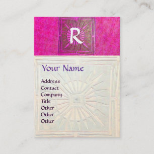 CARTE DE VISITE STAR DU MATIN, MONOGRAM