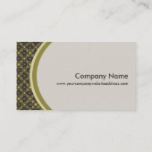 Carte De Visite Starburst and Lines Mid Century Motif Earth Hues (Dos)