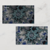 Carte De Visite Starburst bleu-vert abstrait (Devant / Derrière)