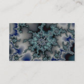 Carte De Visite Starburst bleu-vert abstrait (Dos)