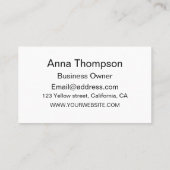 Carte De Visite Starbursts rétro du milieu du siècle sur ogee Cust (Dos)