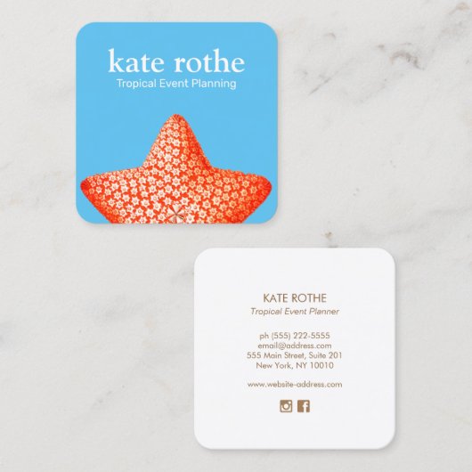 Carte de visite Starfish (Devant / Derrière)