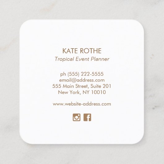 Carte de visite Starfish (Dos)