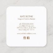 Carte de visite Starfish (Dos)