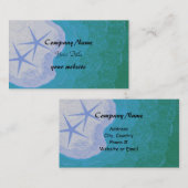 Carte De Visite Starfish et Ocean Beach Thème (Devant / Derrière)