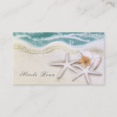 Carte De Visite Starfish on the Beach Eau Turquoise Mer Tropical C (Devant)