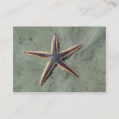 Carte De Visite Starfish Purple étoile de mer sur la plage (Dos)