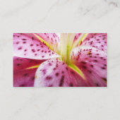Carte De Visite Stargazer Lily brillant Magenta Floral (Dos)