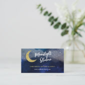 Carte De Visite Starlight Galaxy Faux Gold Parties scintillant Moo (Debout devant)