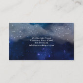 Carte De Visite Starlight Galaxy Faux Gold Parties scintillant Moo (Dos)