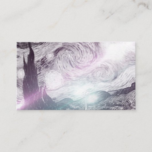 Carte De Visite Starry Night Lights (Devant)