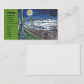 Carte De Visite Starry Night Mississippi Queen, (Devant / Derrière)