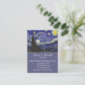 Carte De Visite Starry Night, Vincent van Gogh (Debout devant)