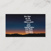 Carte De Visite Starry Sky Paysage (Dos)