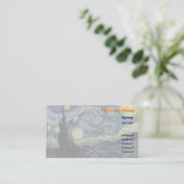 Carte De Visite Starrynight, Vincent van Gogh (Debout devant)