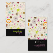 Carte De Visite Stars Rétro PixDezines (Devant / Derrière)